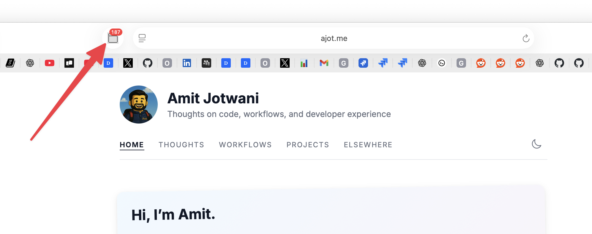 Safari Tab Count Extension